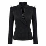 May - Pleated V-Neck Blouse 1