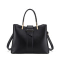 Fashion Women's PU Leather Messenger Bag Solid Color Simple Ladies Shoulder Bags Casual Retro Large Capacity Elegant Handbags