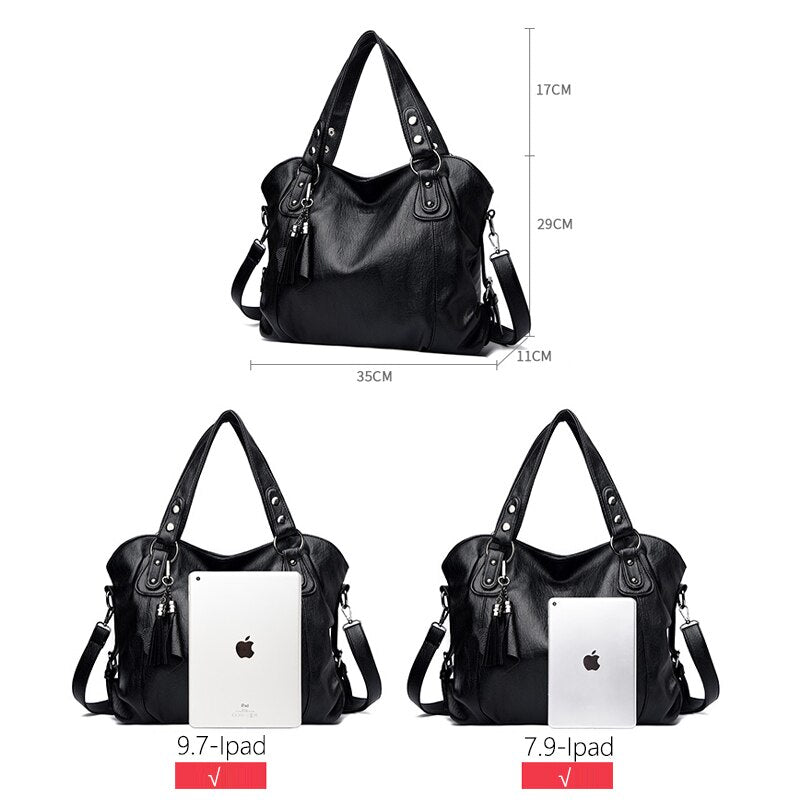 Purses and Handbags Soft Leather Luxury Handbags Women Bags Designer High Quality Casual Tote Female Shoulder Crossbody Bag