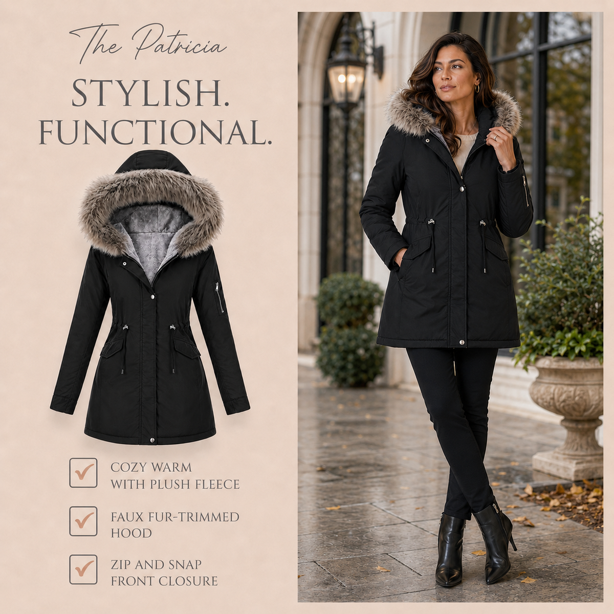 Patricia - Mid-Length Parka