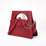 Geometric PU Leather Handbag for Women | Luxury Top Handle Shoulder Bag 3