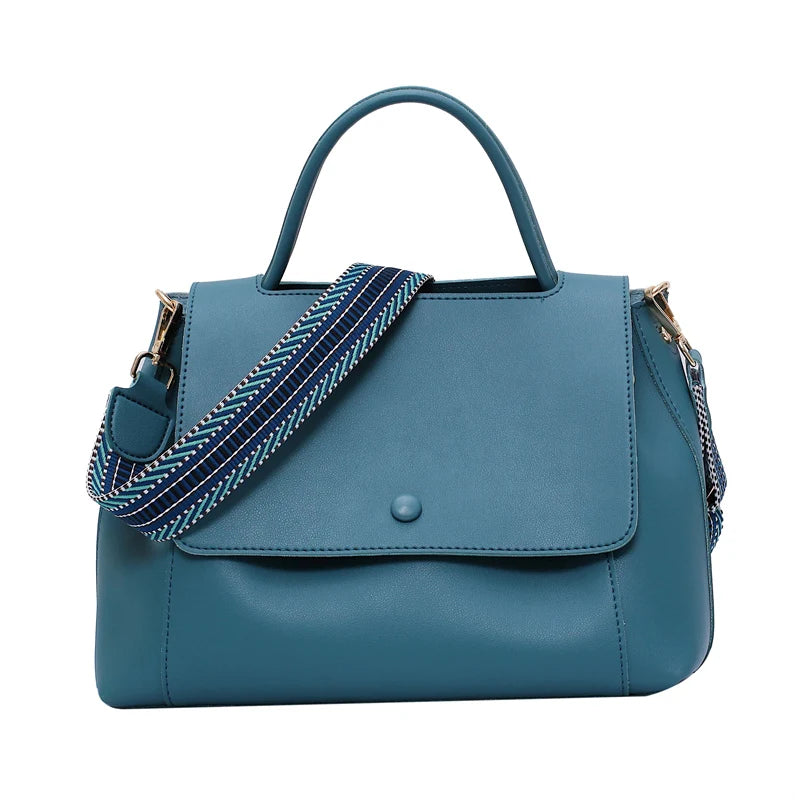 Women's Large Capacity PU Leather Tote Bag | Retro Shoulder & Messenger Handbag