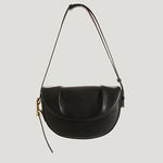 Women's Cowhide Pleated Saddle Bag | Underarm Shoulder Purse in 3 Colors 1