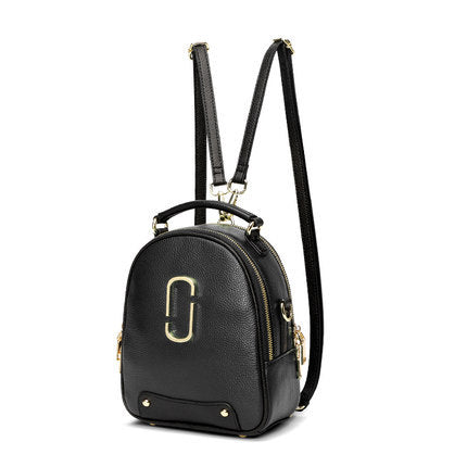 Women's Retro Cowhide Leather Tote Handbag – Large Capacity Square Shoulder Bag