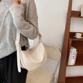 Women's Structured Synthetic Leather Handbag – Chic Fabric Texture Purse