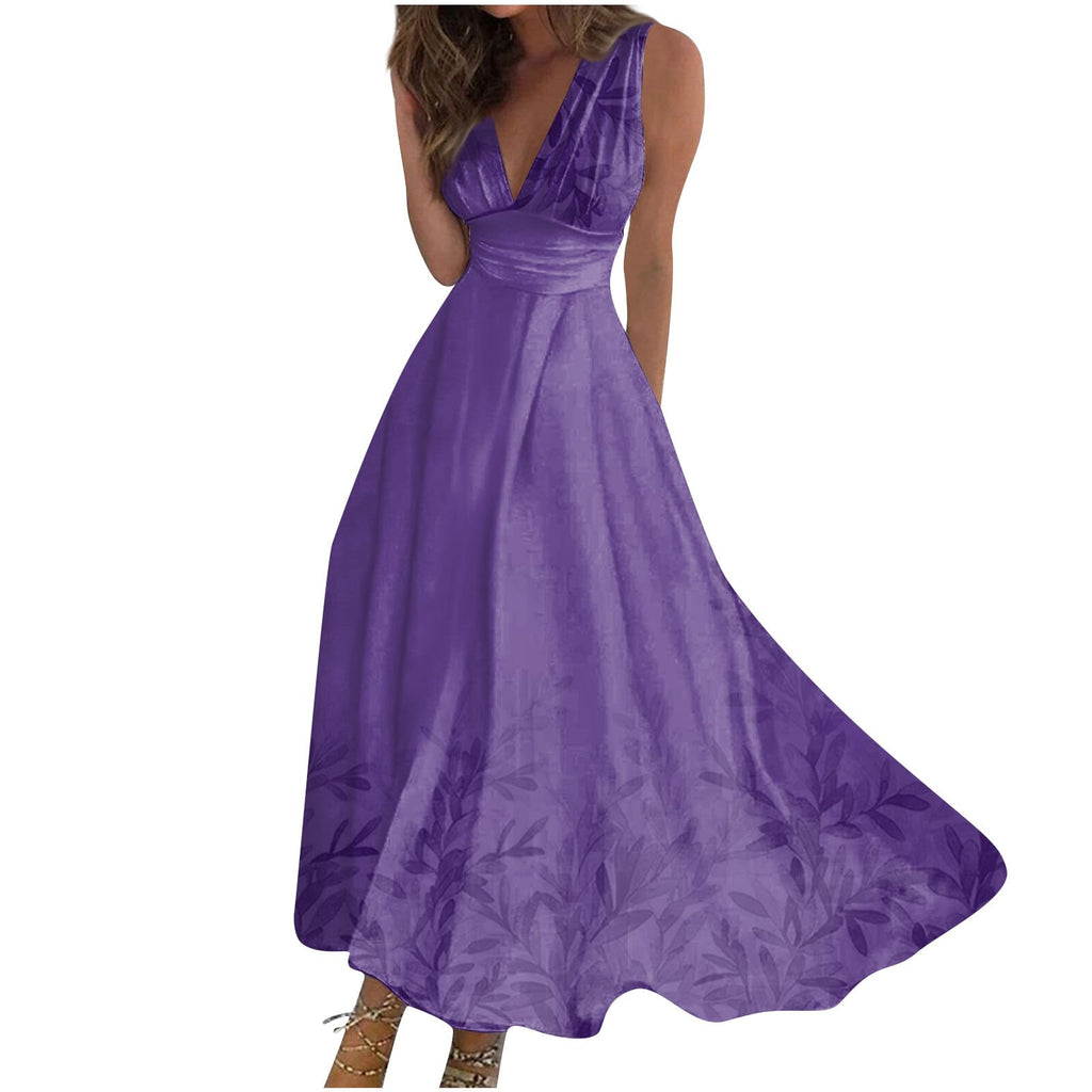 Women's Elegant Maxi Dress – Long Sleeve Formal Dress