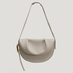 Women's Cowhide Pleated Saddle Bag | Underarm Shoulder Purse in 3 Colors 2